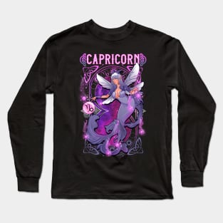 Horoscope: Capricorn Fairy Long Sleeve T-Shirt